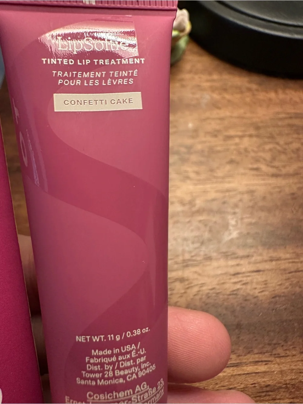 Tower 28 LipSoftie Tinted Lip Treatment - Pink Packaging Confetti. Cake BNIB